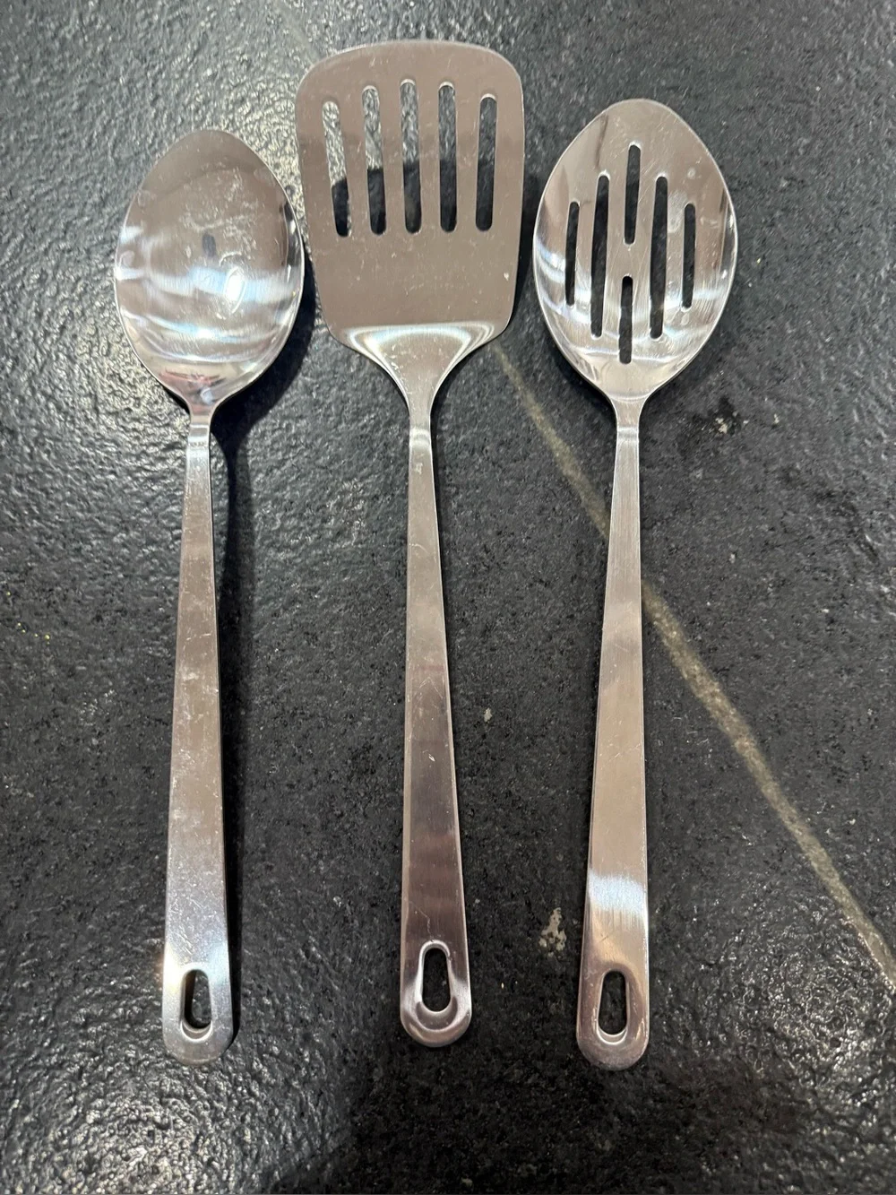Wolfgang Puck Café Collection Stainless Steel Utensils Set of 3